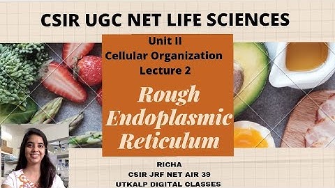 CSIR-NET Life Sciences Unit 2, Lecture 2: ROUGH ENDOPLASMIC RETICULUM