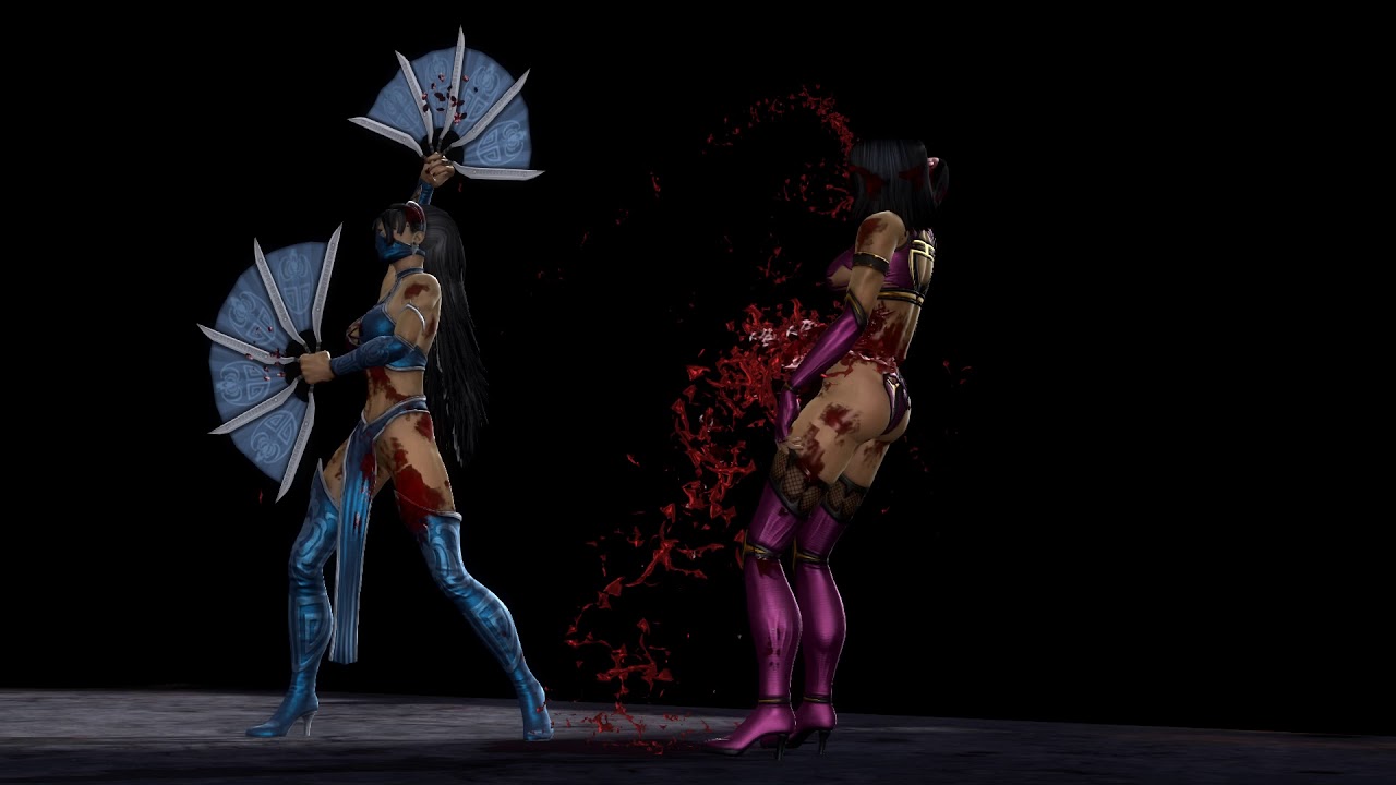 Mk9 Fatality Splitting Head Kitana Komplete Edition Youtube 