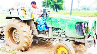 JHON DEERE 5050 Tractor vs Shaktimaan rotator rotator review - #ComeForVillage #CFV