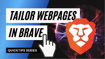 How to Remove Website Elements in Brave Browser