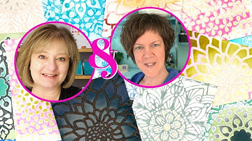 Super SIMPLE and AMAZING DOUBLE STENCIL technique for background designs