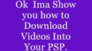 How to put videos on your PSP (easy way)