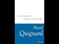 "L'homme aux trois lettres" de Pascal Quignard