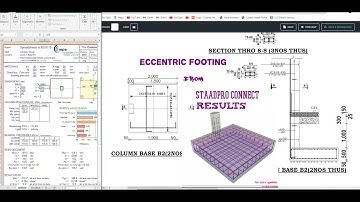 Design of Eccentric Footing using Staad Pro Results | Isolated and Eccentric Footing Design