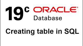 Table creation in SQL