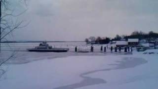 Essex-Charlotte Ferry Breaking the Ice