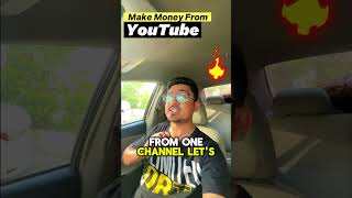 Ways To Make Money On Youtube 1 channel #moneyfromyoutube #youtubeshorts #onlineearning