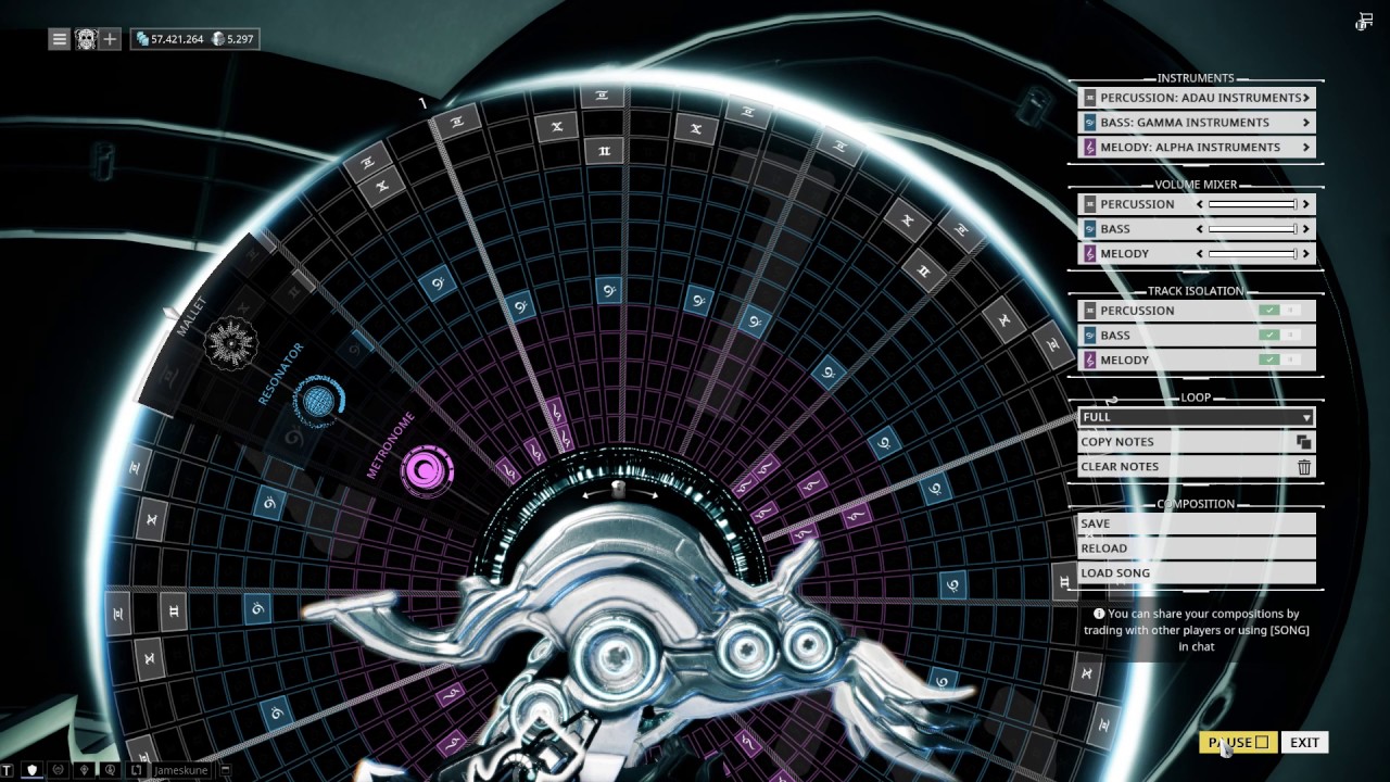 Warframe Mandachord: Skyrim Main Theme