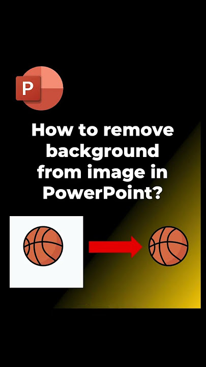 How to remove the background of an image in PowerPoint