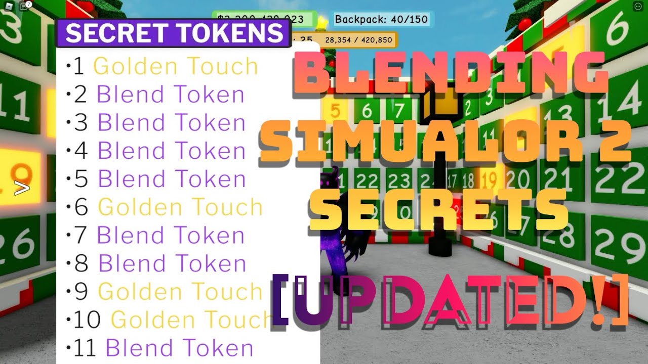 Blending Simulator 2 All Secret Tokens Codes Updated 2022 YouTube