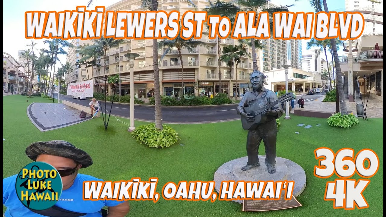 Waikiki Lewers St to Ala Wai Blvd 360 March 1, 2023 Oahu Hawaii