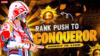 BGMI LIVE RANK PUSH 🎃 | PLATINUM TO CONQUER | PUBG LIVE COSTUME ROOMS GOKET IS LIVE