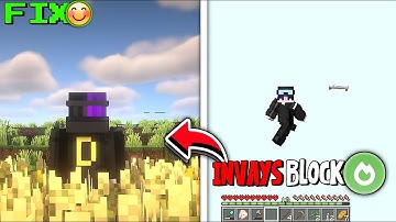 How To Fix Invisible Block In Pojav Launcher On Sodium Mod