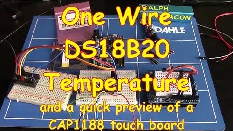 #28 DS18B20 Temperature Sensor and CAP1188 Touch Board