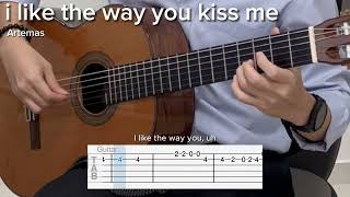 i like the way you kiss me by Artemas (EASY Guitar Tab)