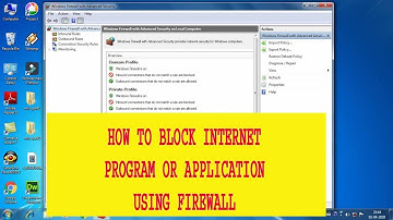 How to block internet a program in Firewall || block Internet || windows 7 8 10