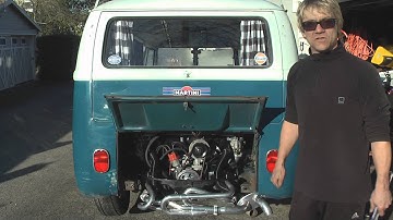 Vintage VW Bus Engine Installation - DIY German Aircooled Garage #12