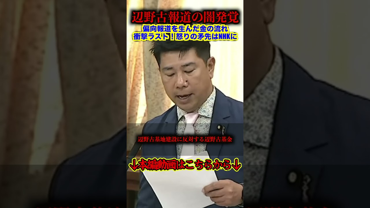 【辺野古事件】オールドメディア大焦り…辺野古事件を避ける理由が金の流れで判明か…【斉藤健一郎/社民党/日本共産党】