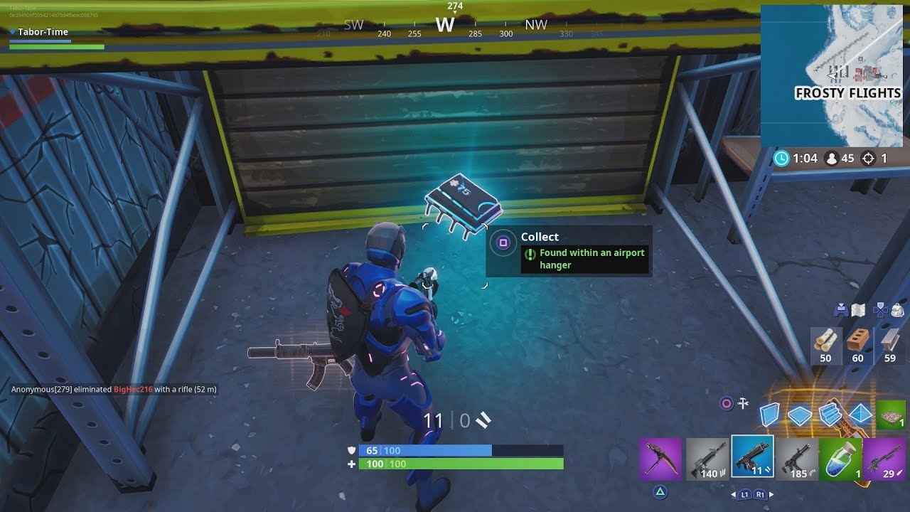 "Found Within An Airport Hanger" - Fortbyte #75 Location (Fortnite Fortbyte 75)