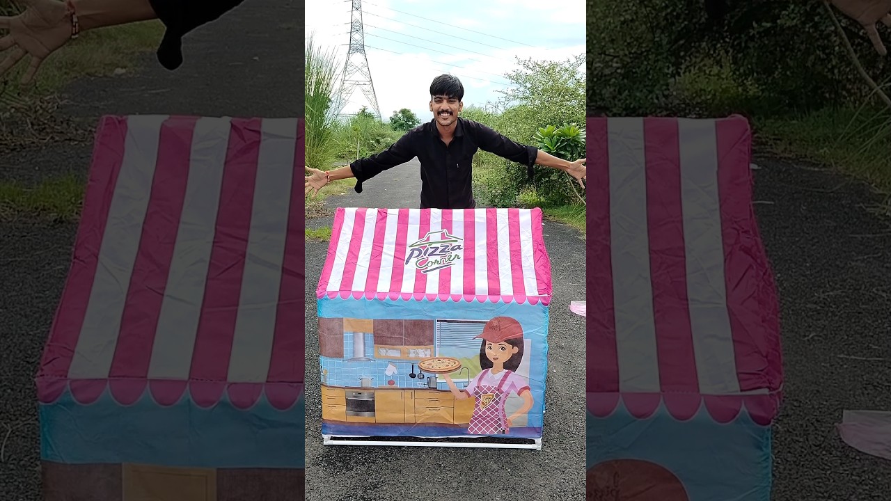 Assemble kids pizza tent house   