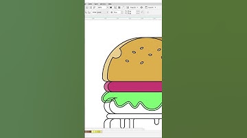 Burger vector art | Speed Art #shorts #youtubeshorts #ytshorts