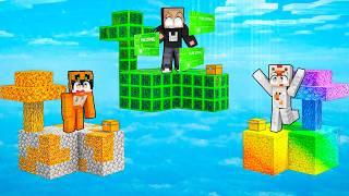 KITA BATTLE SKYBLOCK MISKIN VS AVARITIA VS HACKER DI MINECRAFT!!