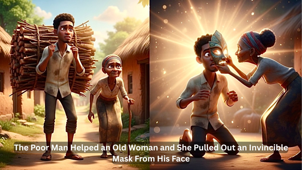 The Poor Man Helped an Old Woman and She Pulled Out an Invincible Mask From His Face #viral