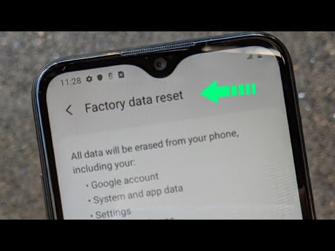 Samsung Galaxy  A01 Factory data reset