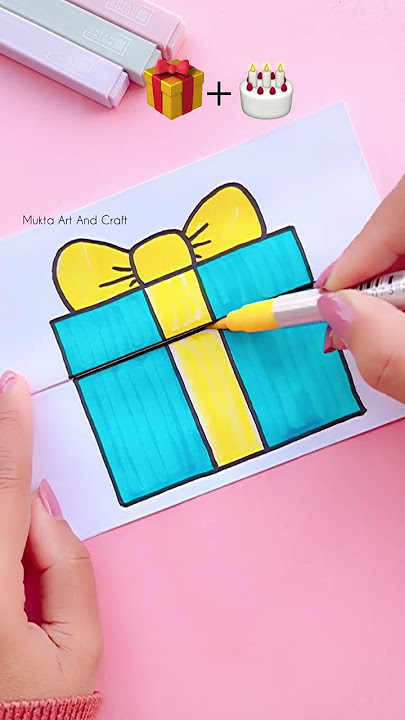 Birthday drawing 🎁 🎂=? #shorts #emojichallenge #youtubeshorts
