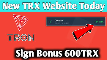 New TRX Mining Website In 2022 | Free mining bonus 5555TRX | 10% Daily income | Tron Mining