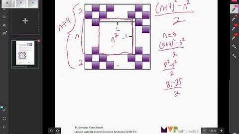 Math 1 Unit 1 Lesson 1 Checkerboard Borders Summary Video