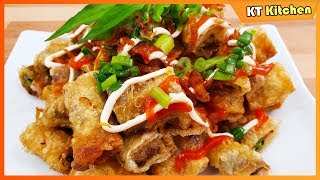 CHẢ GIÒ PATE Giòn Rụm- Bánh Tráng Chiên Pate- Món Ăn Vặt Lạ Miệng-Crispy Pate Eggroll Recipe