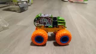 unboxing 2025 hotwheels monster trucks 1:64 scale (will trash it all graffiti)