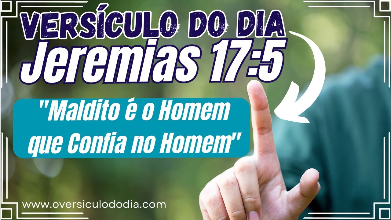 Versículo do Dia Jeremias 175 Versículo do Dia Jeremias 175
