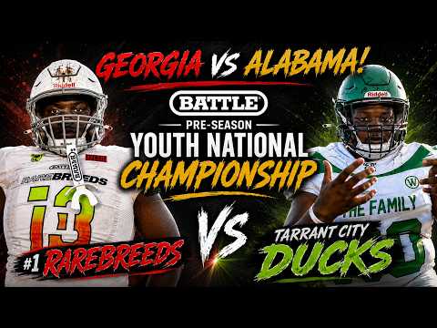 🔥 #1 Rarebreeds vs Tarrant City Ducks | Georgia vs Alabama Battle Pre-Season National Showdown