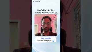 His interview experience at Mountblue