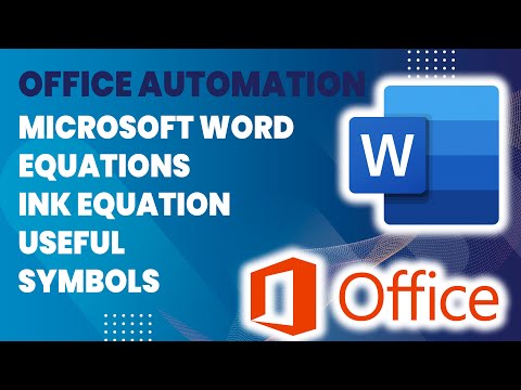Office Automation | MS Word 2021 | How to Type Math in MS Word | Equations | Symbol | Sindhi