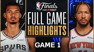 Spurs Vs Knicks  Game 1 Highlights  June 3 2026 Nba Finals Game 1 Highlights
