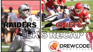 Raiders & Chiefs week 5 recap | NFL | Drew Code Sports Talk