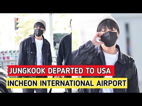 BTS Jungkook 정국 Departure To USA Jungkook is off to New York For