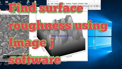 Surface roughness From SEM image using image J