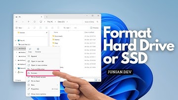 Formatting a new SSD / Hard Drive on Windows 11
