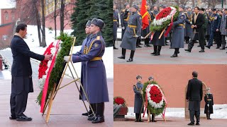 PM Imran Khan pays his respects lays floral wreath at Tomb of the Unknown Soldier in Russia