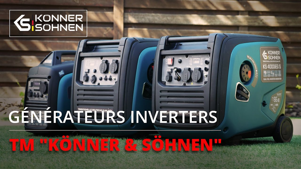 Könner & Söhnen Groupe électrogène 4000W Essence 230V Inverter