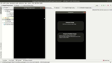 3. PyQt5 - Main Window | Python Project | Image Compressor |  Hindi