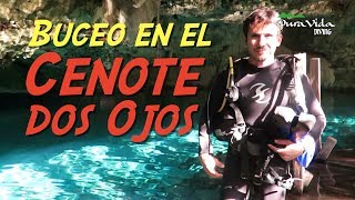 Buceo en el Cenote Dos Ojos by Ruben y El Mundo canal 2 2,680 views 6 years ago 3 minutes, 19 seconds