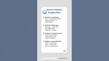 Recovered! How to Instantly Restore Deleted Dropbox Files (Step-by-Step) #dropbox #datarecovery