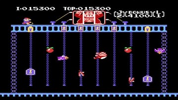 Donkey Kong Jr NES Stage 4