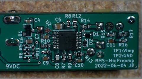 RMS-MicrophonePreamp Soldering