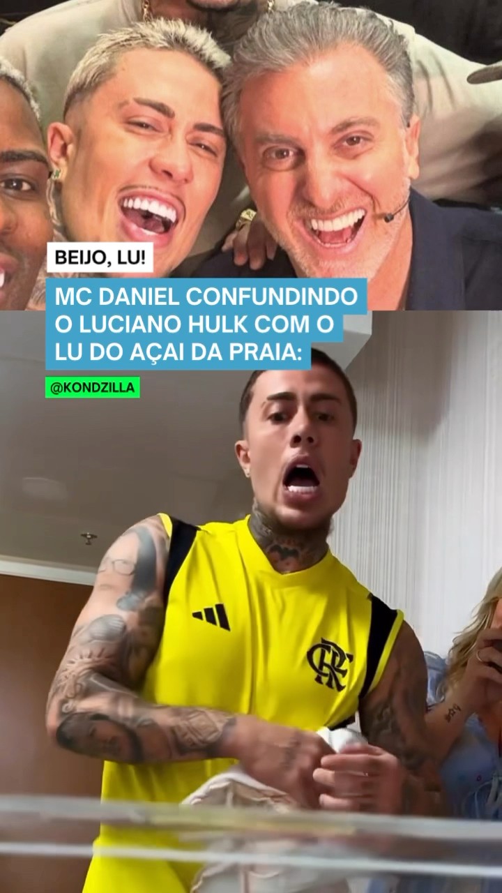 Ata, o Luciano Hulk ???BEIJO, LU! ?